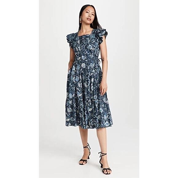 Ulla Johnson Zuma Dress in Midnight - Picture 1 of 9